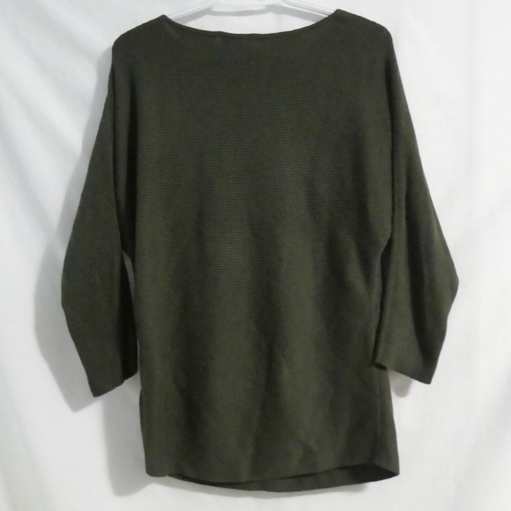 H&M Small Olive Rib Knit Sweater - Picture 2 of 10